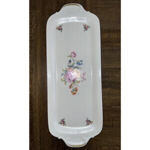 Limoges France Rehausse Main SS Oceanic Winter 1980 Cruises Serving Tray 16 x 6"